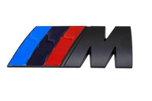 Αυτοκόλλητο Σήμα Λογότυπο BMW M Μαύρο 45mm x 20mm 1 Τεμάχιο